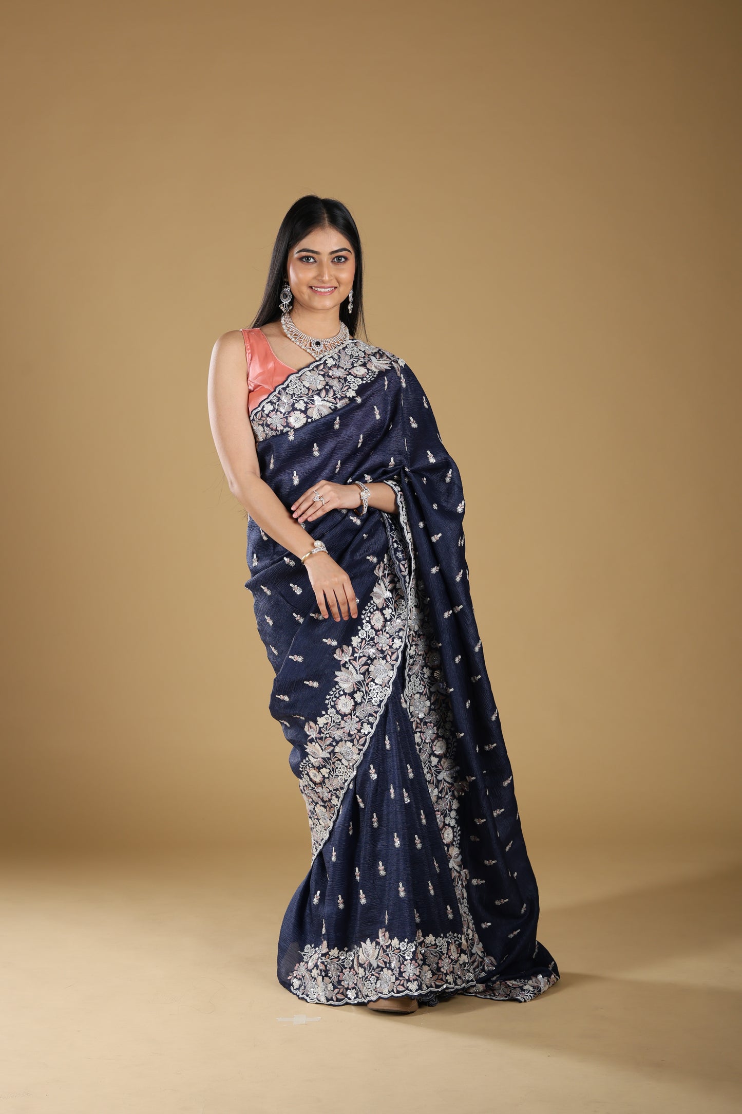 Floral Design Zardosi Embroidery Pattern