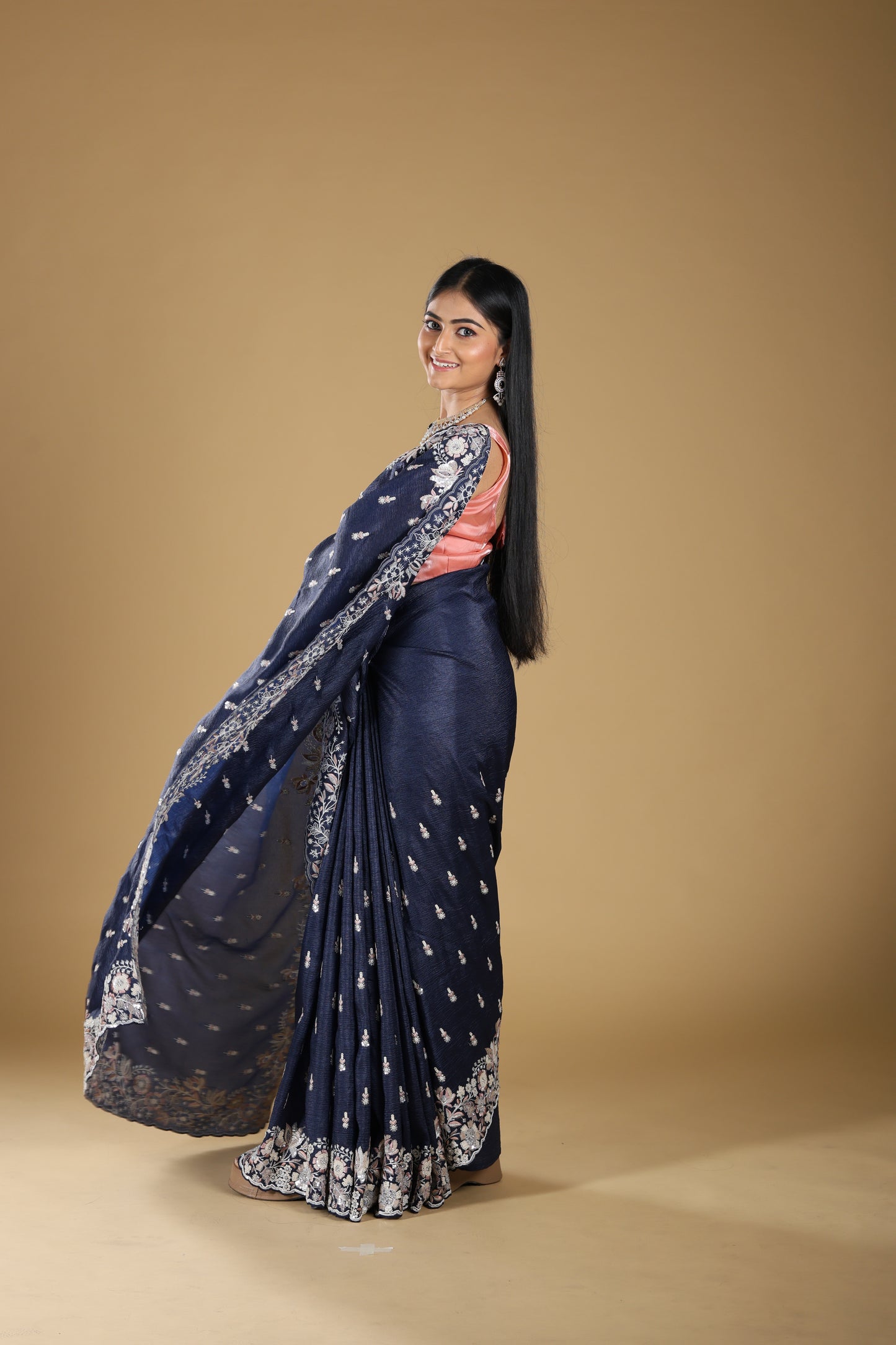 Floral Design Zardosi Embroidery Pattern