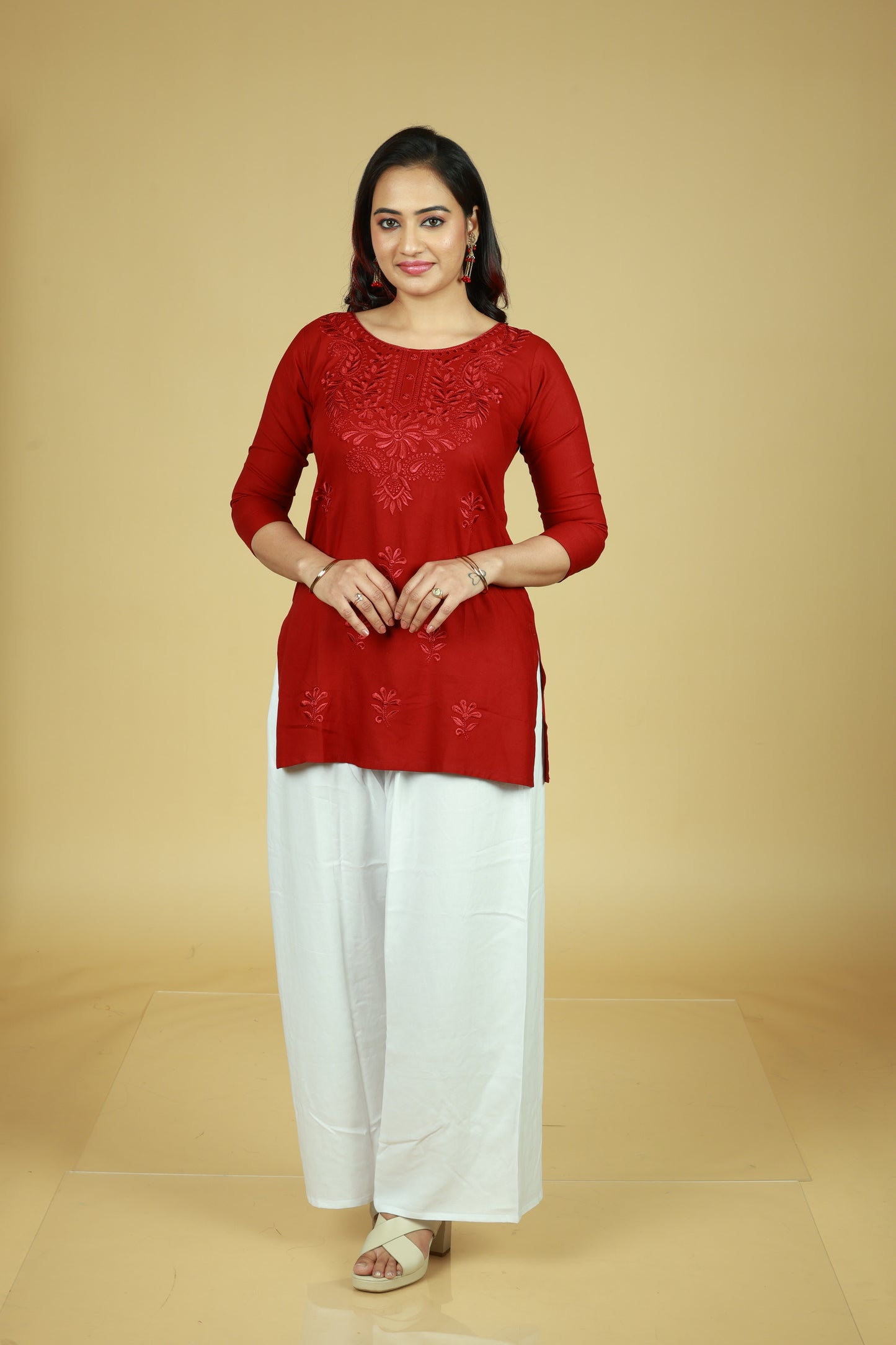 Ethnic Red Short Kurti