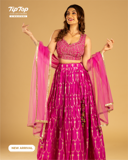 Premium Banarasi Soft Silk lehenga