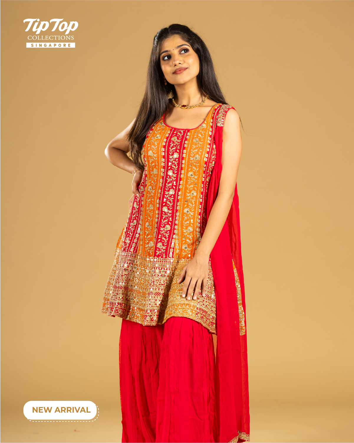 Beautiful Ambre Embroidery Sharara
