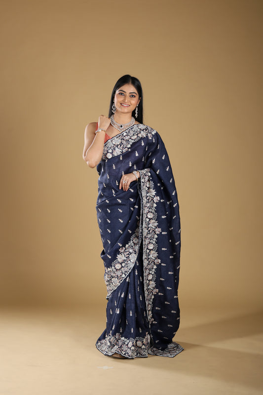 Floral Design Zardosi Embroidery Pattern