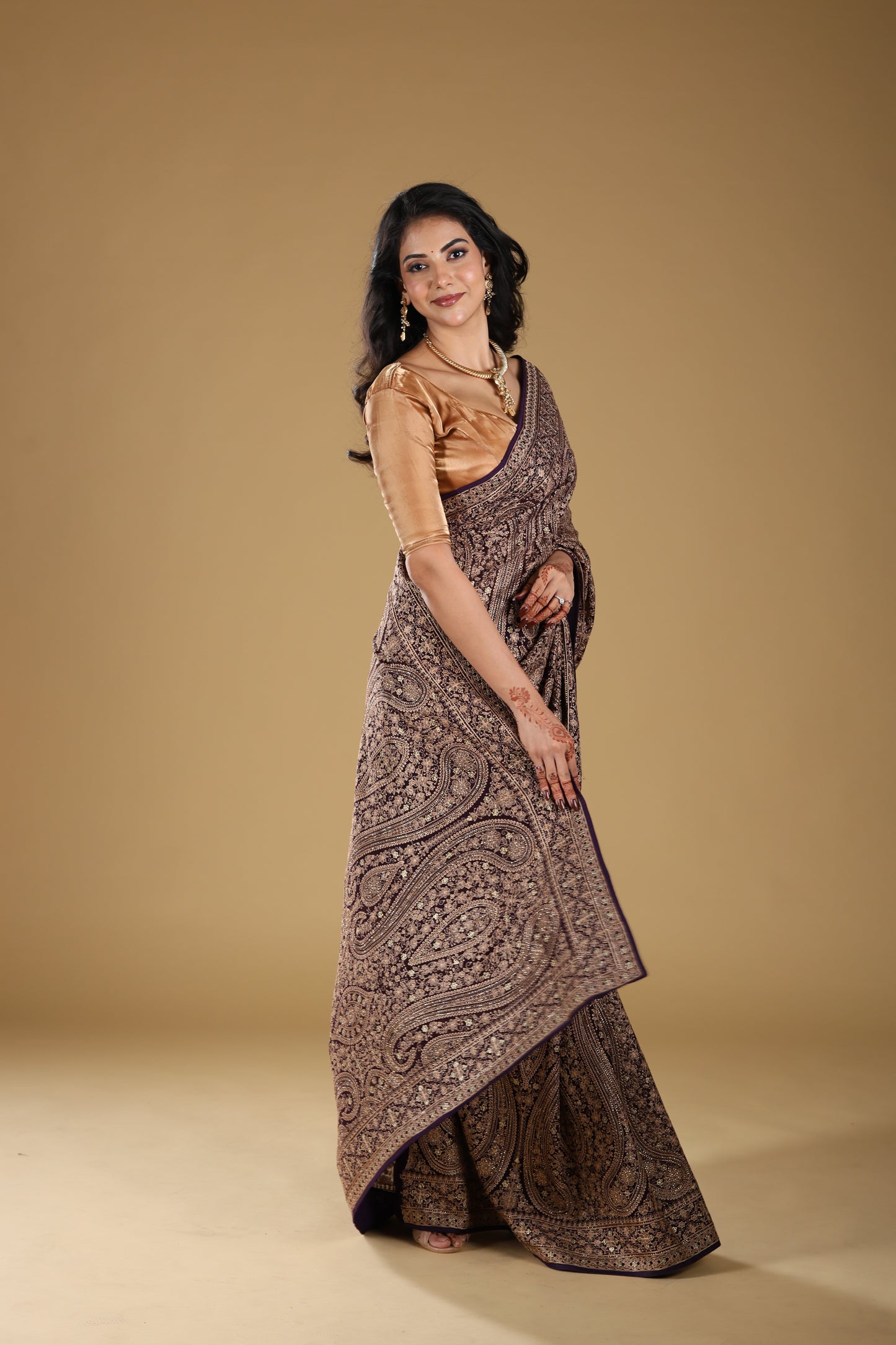 SequenceThread Embroidery Work Saree