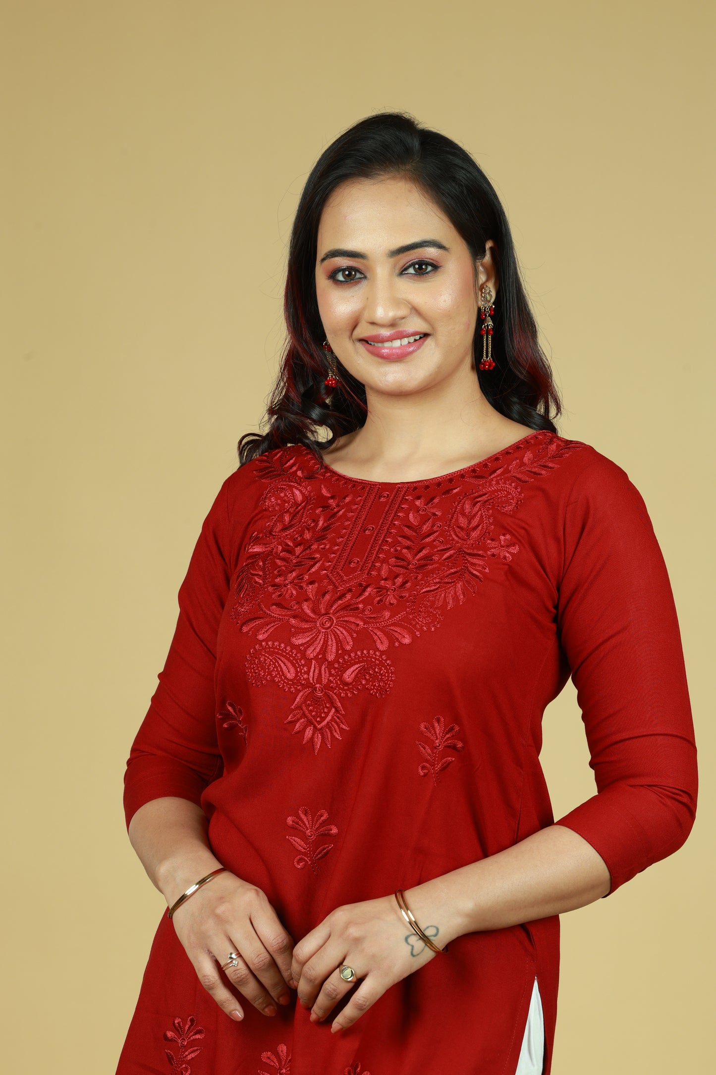 Ethnic Red Short Kurti