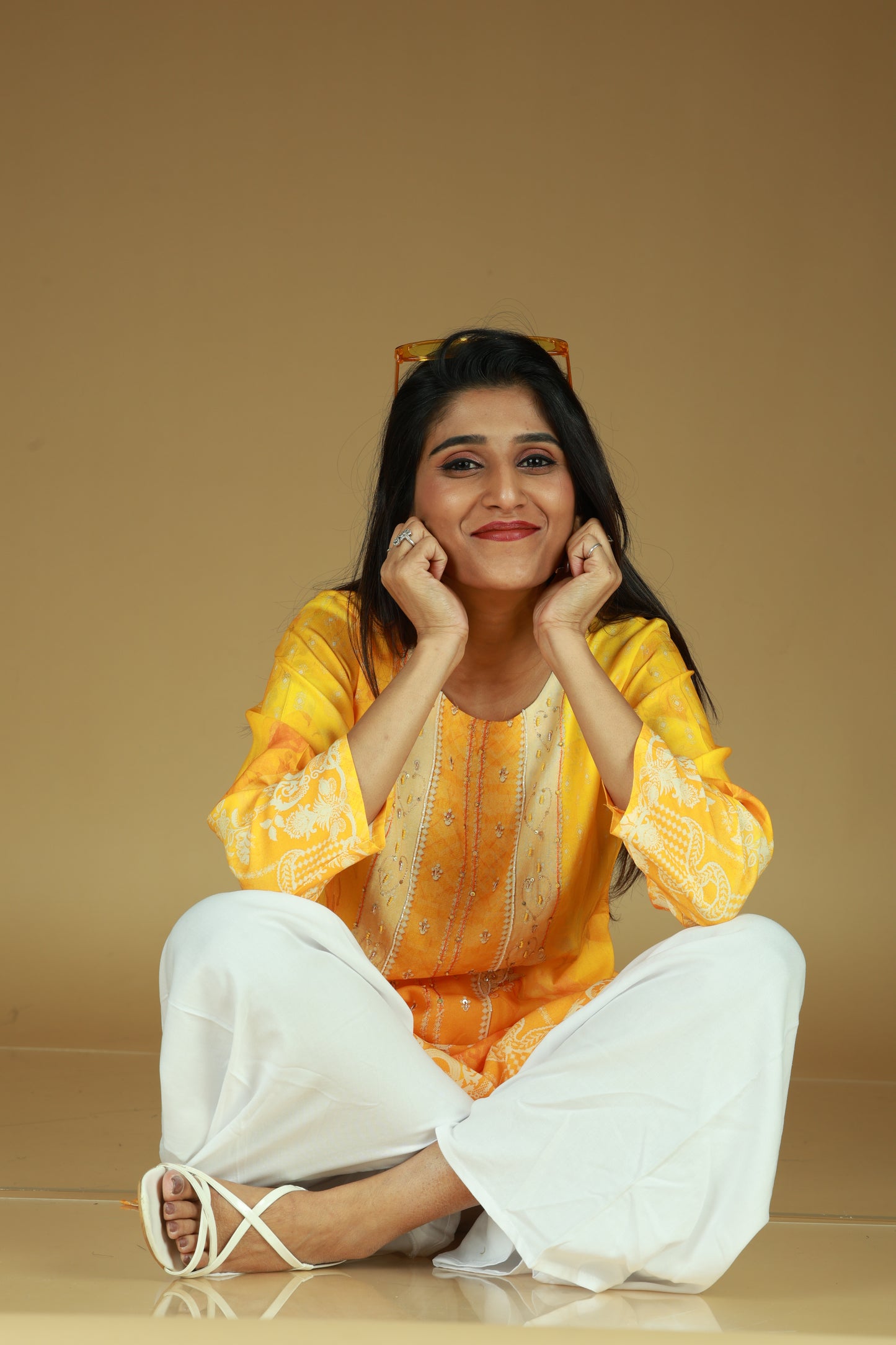 Gorgeous Yellow Short kurti