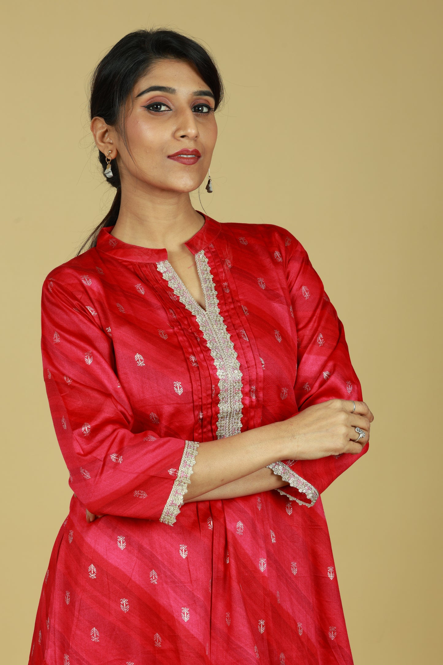 Ethnic Red Short Kurti