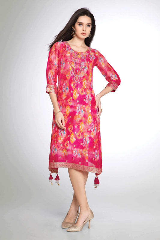 MULTI COLOR RANI KURTI