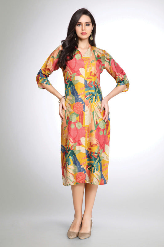 MULTI COLOUR STYLISH KURTI