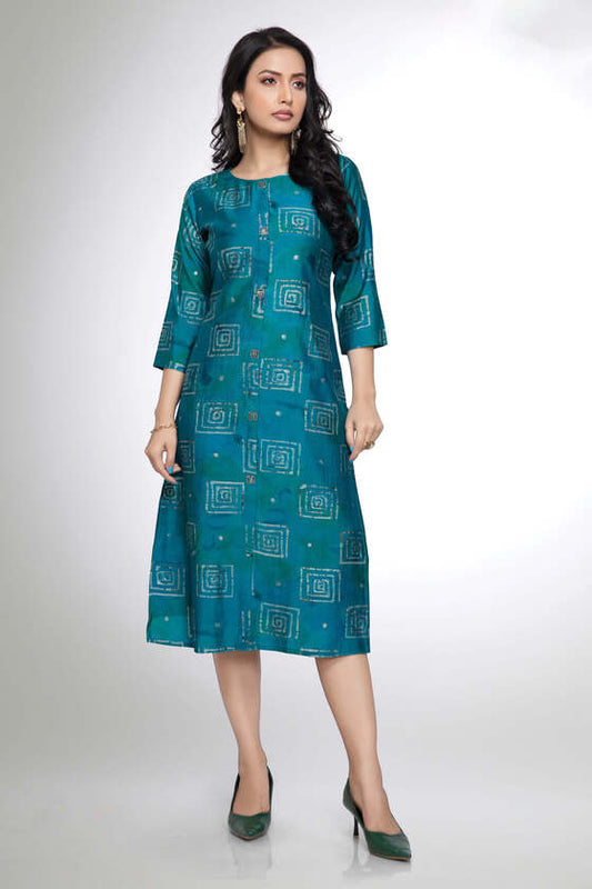 GREEN STYLISH KURTI