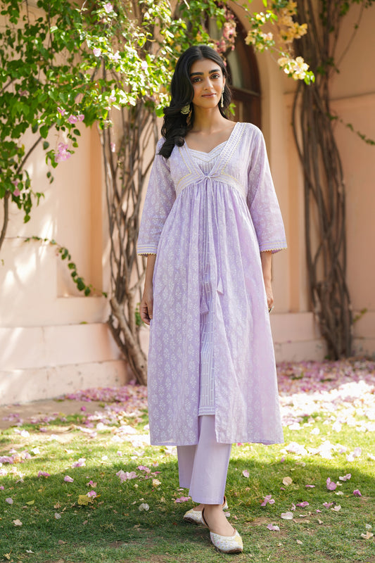 Pure Cotton Coat Set